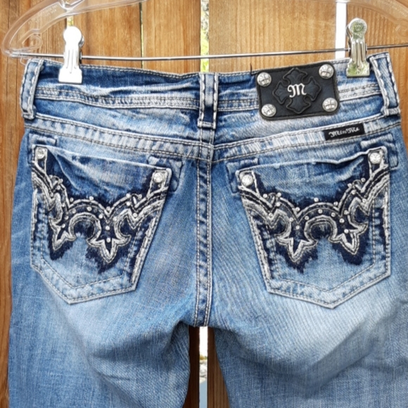 Miss me embellished boot cut jeans lightwash sz 28 - Picture 5 of 8